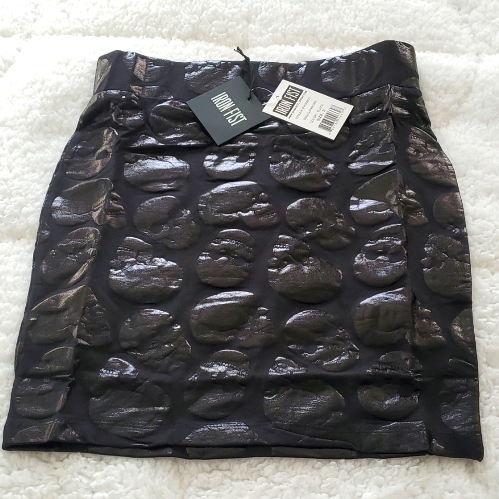 13. Iron Fist Skullz Club Mini Skirt - Picture 3 of 8
